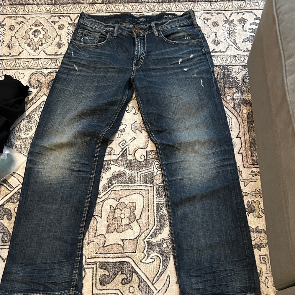 Silver Jeans Relaxed Fit in Dark Blue